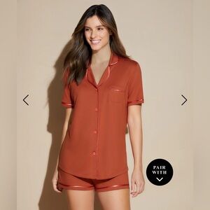 Cosabella Short Sleeve Top & Boxer Bella Pajama Set - XL, NWT